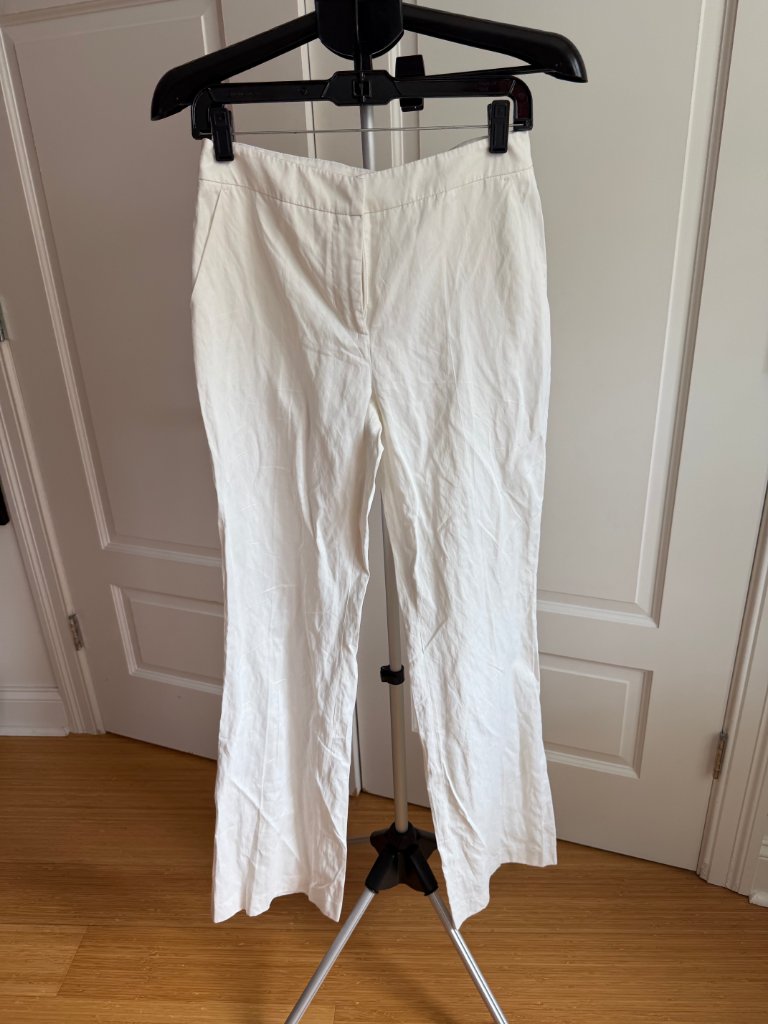 Ermanno Scervino White Straight Leg Trousers/Pants — image 2 of 4